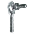 QA1 PC Series 2-Pc Rod End - Male/Left Hand - .75in Bore x 3/4-16 w/Stud & Zerk - Alloy Steel
