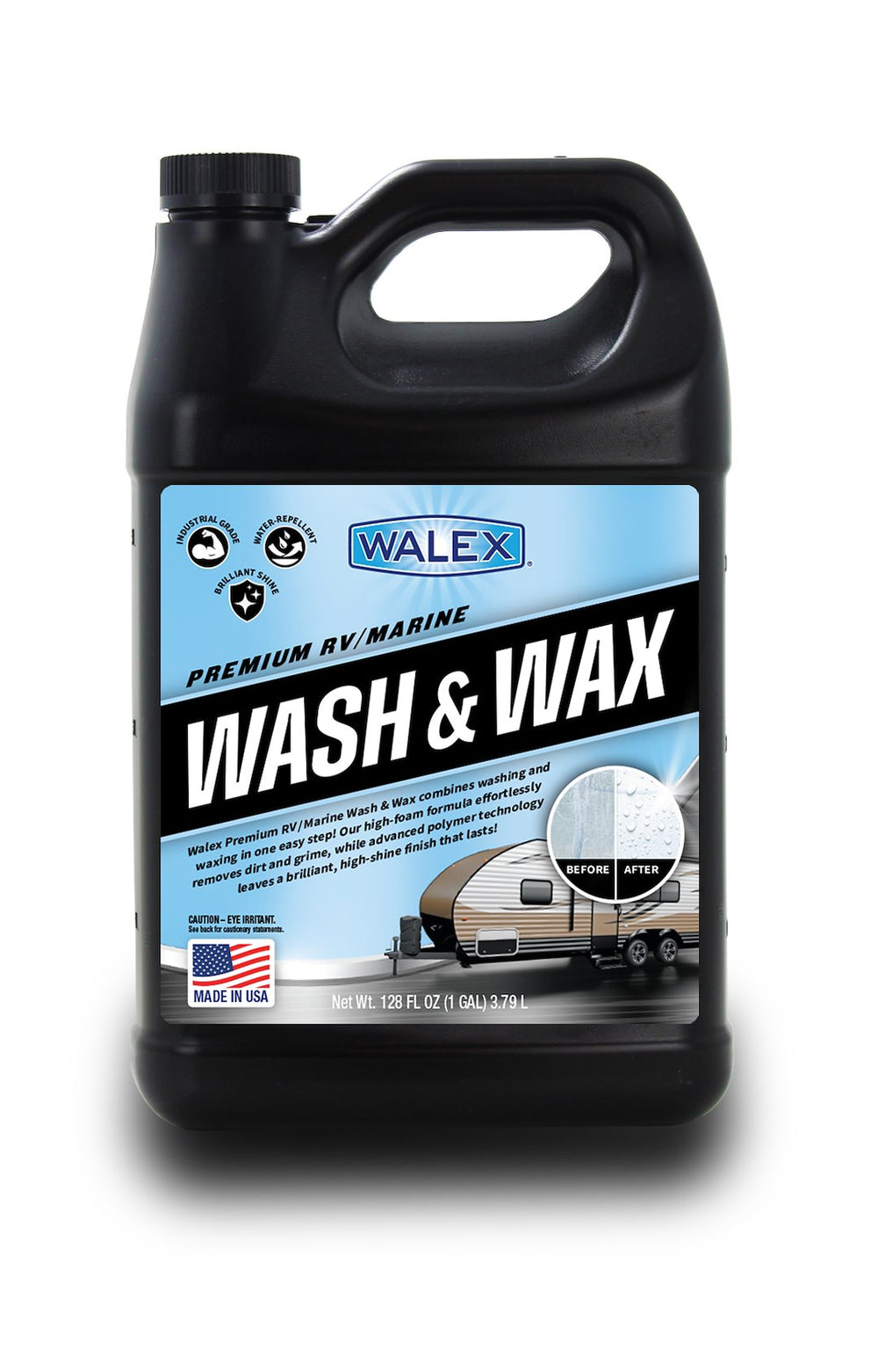 WALEX PREMIUM RV/MARINE WASH & WAX 1GALLON