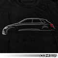 T-Shirt, SQ5 Line Art, XL