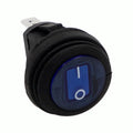 ILLUMINATED BLUE ROUND ROCKER SWITC