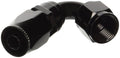 08 120 DEGREE FEMALE ALUMINUM HOSE END BLACK