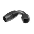 08 120 DEGREE FEMALE ALUMINUM HOSE END BLACK