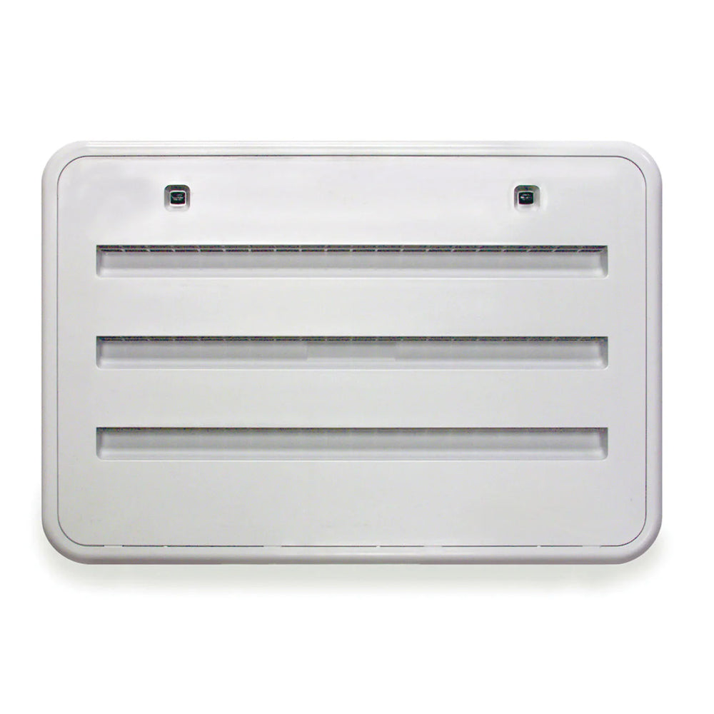 PLASTIC REFRIGERATOR ACCESS/VENT DOOR W/RADIUS CORNERS POLAR WHITE
