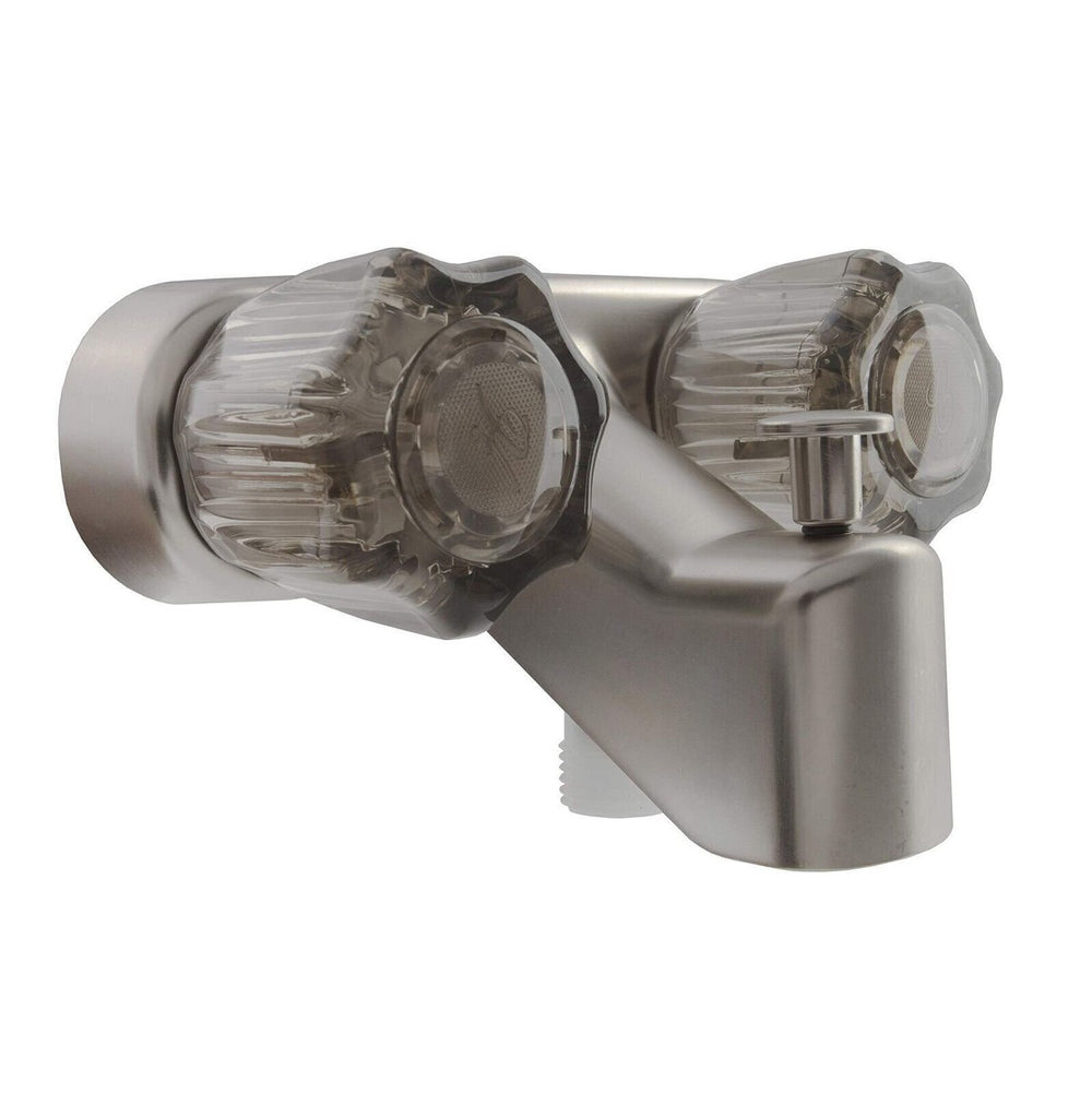 RV TUB & SHOWER DIVERTER FAUCET BRUSHED SATIN NICKEL