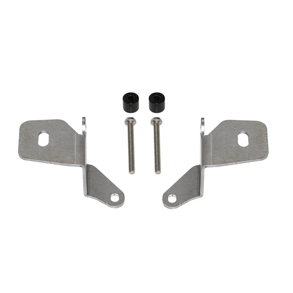 ~(1 lbs. 6X6X6)~ Jeep JL/JT A-Pillar Cube Mount For 18-Pres Wrangler JL 20-Pres Gladiator Raw Steel Motobilt