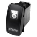 RACE SPORT LED ROCKER SWITCH WITH WHITE LED RADIANCESTEREO