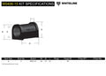 SWAY BAR MOUNT BUSHING REAR