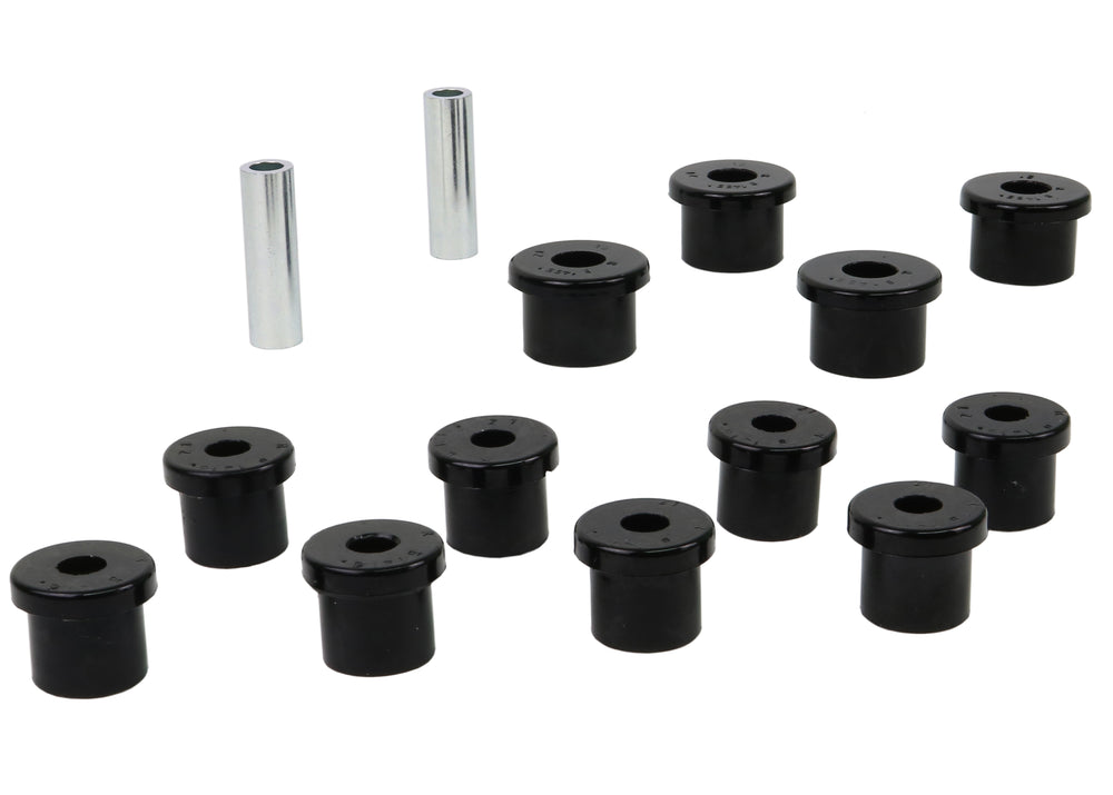 Front Leaf Spring Bushing Kit 12 Bushings 2 Tubes Grease