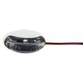 WHITE LED WHT. HOUSING OVAL UTILITY/COURTESY LIGHT CLEAR LENS LINEAR BEAM