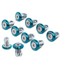 NRG Fender Washer Kit w/Rivets For Plastic (Blue) - Set of 10