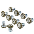 NRG Fender Washer Kit w/Rivets For Plastic (Titanium) - Set of 10