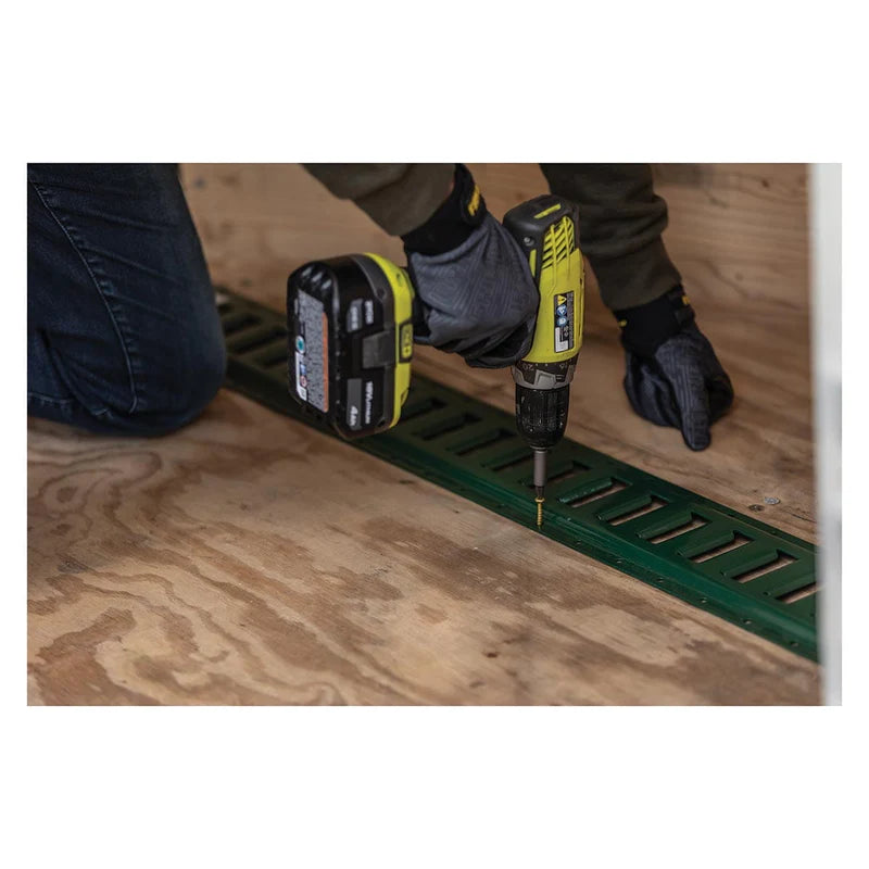 4FT HORIZONTAL ETRACK GREEN FINISH 2000 LBS WLL (6000 LBS BREAK STRENGTH)