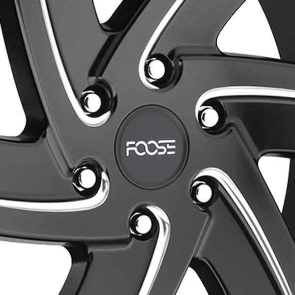 FOOSE 2.95" FLAT CAP-MT-BLK/SILVER