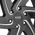 FOOSE 2.95" FLAT CAP-MT-BLK/SILVER