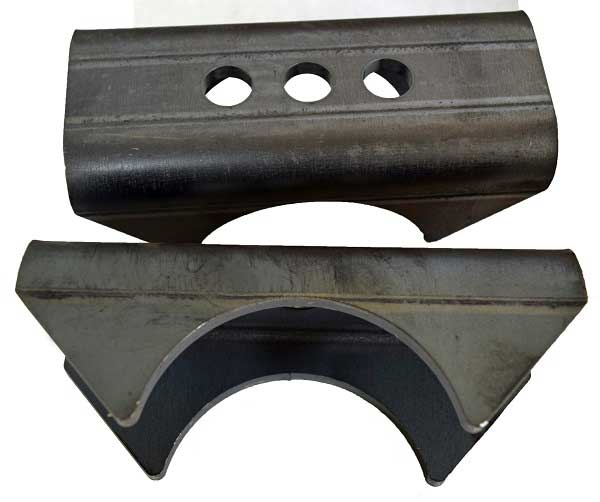 LEAF SPRING PERCHES 3 1/4 TUBE 2 1/2 SPRING 6 LONG