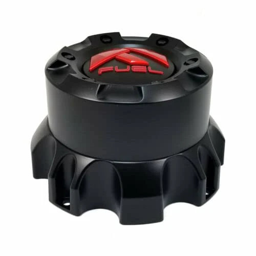 FUEL GL-BLACK RED LOGO 8 LUG CAP -
