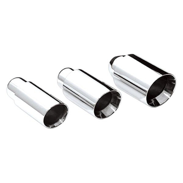 SLANTED DOUBLE WALL SS EXHAUST TIP 2.25IN ID / 3.50IN OD