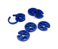 SPIN N SNAP 78MM PLUG WIRE ROUTING KIT 2 EACH 23 & 4 PLACE WIRE HOLDERS BL