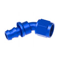 10 45 DEGREE AN/JIC PUSH LOCK HOSE END CLEAR