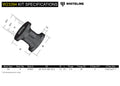 FRONT SWAY BAR LINK BUSHING 0017 BMW