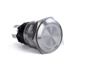 PUSH BUTTON POWER SWITCH, BLUE HALO