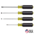 SCREWDRIVER SET MINI SLOTTED AND PHILLIPS 4PIECE