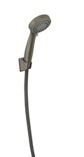DELUXE UPGRADEDLARGE 3FUNCTION SHOWER HOSE KIT (HEAD HOSE & BRACKET) 60IN VINYL HOSE NICKEL FINISH