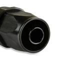 Swivel Hose End -6 AN 45 Degree Swivel Hose End Black Black Satin Anodized Finish Mr Gasket