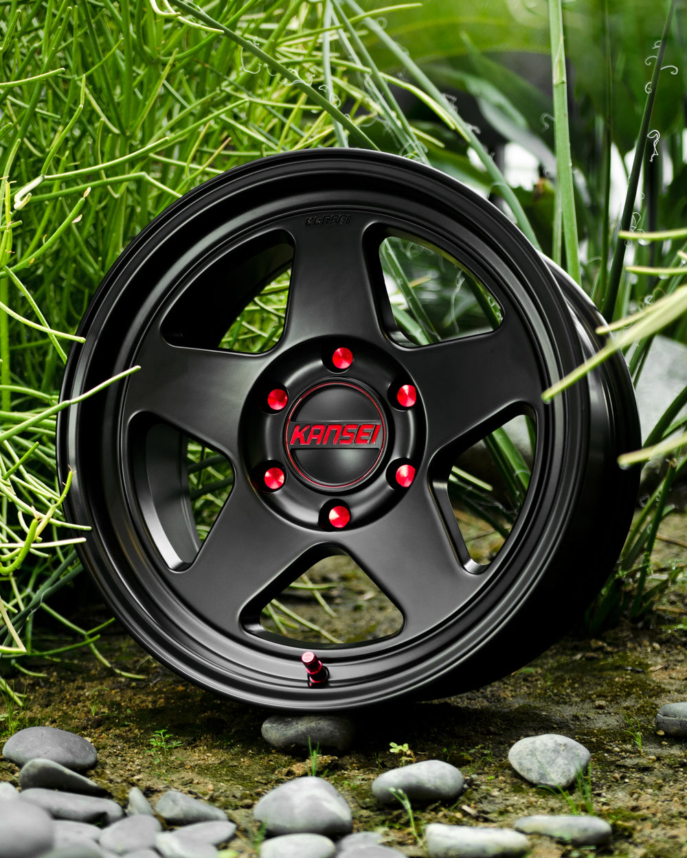 Kansei K14-785 Roku Black/Red Cap 108mm OD