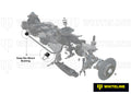 Whiteline KSK002-22 Rear Swaybar Service kit (22mm); fits Pontiac G8 08-09