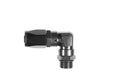 6AN Hose End to 6AN ORB Male Swivel 90Deg Black