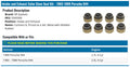 MAHLE Original Porsche 924 88-87 Eng Valve Steam Seat Set