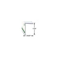 LONG LEG INSERT CORNER MOLDING POLAR WHITE 8 FT