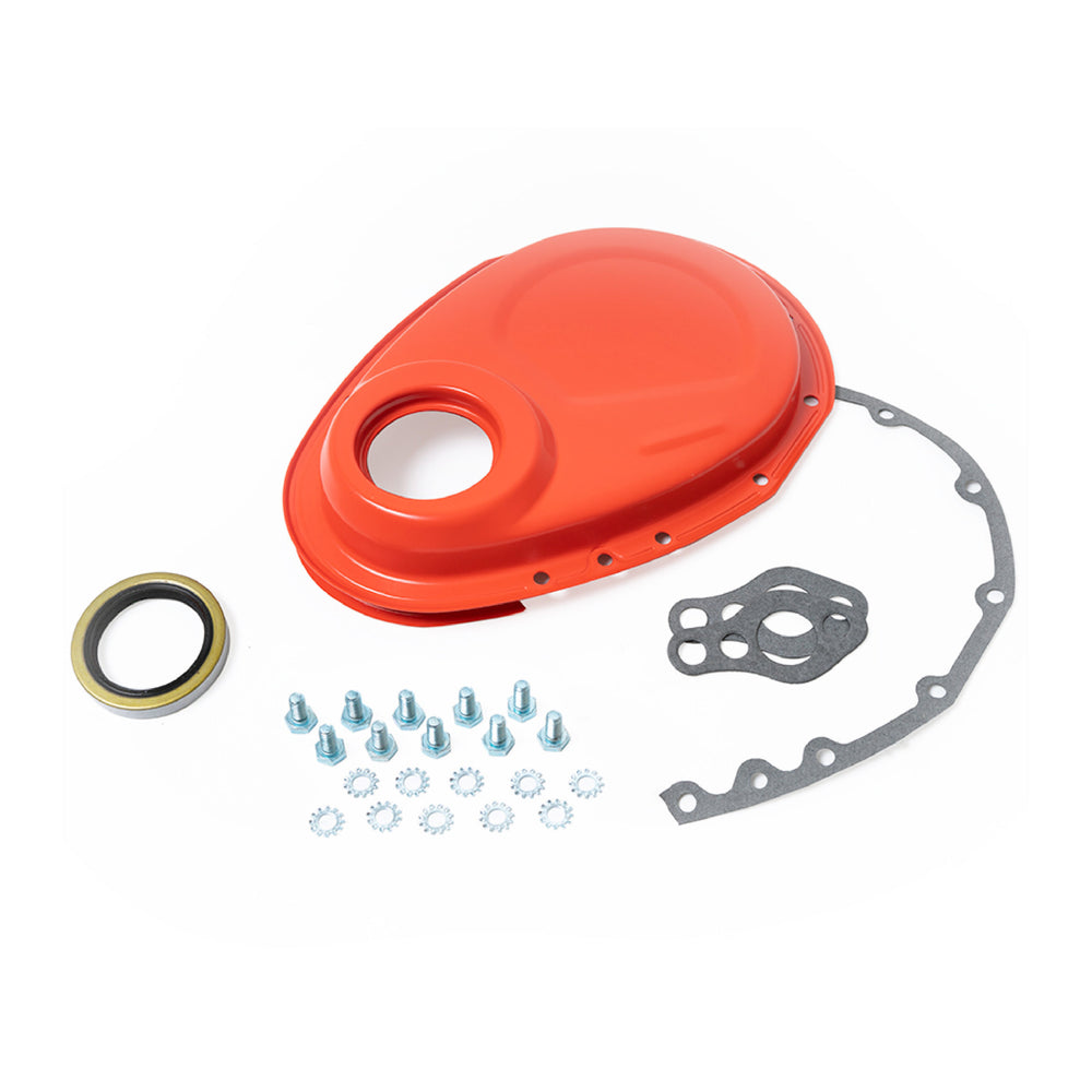ORANGE SB CHEVY TIMING COVER SET