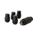 GORILLA LOCK ACORN BLACK CHROME 3/4IN HEX 5PACK 1/2IN THREAD