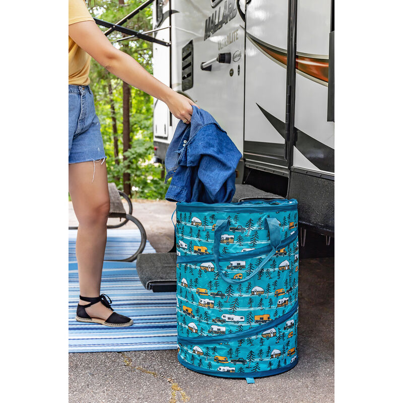 LIFE IS BETTER AT THE CAMPSITE CAMPSITE POPUP UTILITY CONTAINER 18IN X 24IN