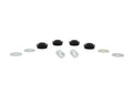 Control arm - lower outer bushing 4 Bushings 2 Tubes 4 Washers Install Guide Grease