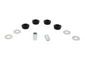 Control arm - lower outer bushing 4 Bushings 2 Tubes 4 Washers Install Guide Grease