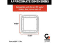 DOOR TRIM RING FOR 2GWHD WHITE