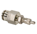 DOT INFLATION VALVE (FOR 3/8 AIR LINE) PTC STYLE NICKEL PLATED (2 PCS)