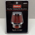 Edelbrock Valve Cover Breathers 9mm Inlet Red/Chrome