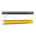 Borne Off-Road Light Bar Cover Single Row 20in Amber