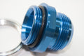 RAD. FITTING ADPTUNION STR20AN ORING MALE TO 20AN MALE ALUMINCL RAW BUNGBLUE
