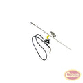 Chrome Antenna Kit for 1975-1995 Jeep CJ's & YJ Wrangler, Includes Bracket Crown Automotive