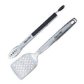 2PC STAINLESS STEEL SET SPATULA AND TONGS
