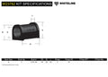 Whiteline 1990-2002 Toyota Land Cruiser Sway Bar Mount Bushing Kit - 26mm
