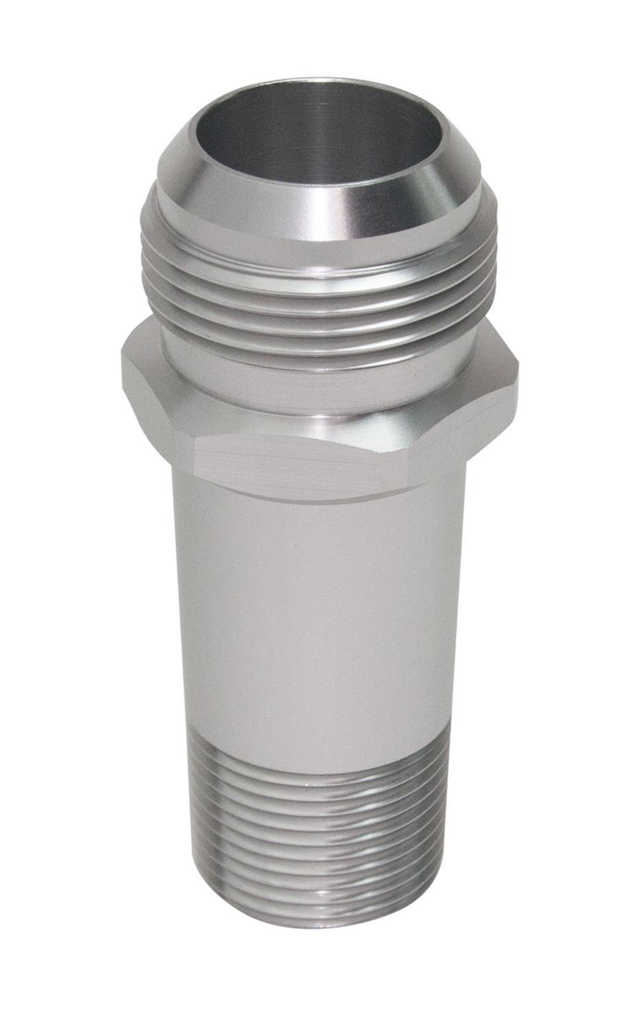 FITTING ELEC WATER PUMP 3/4IN NPT TO AN16 MALE FITTING X 3.5 IN. LONG BILLET