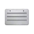 BRIGHT WHITE PLASTIC RADIUS CORNER SIDE VENT