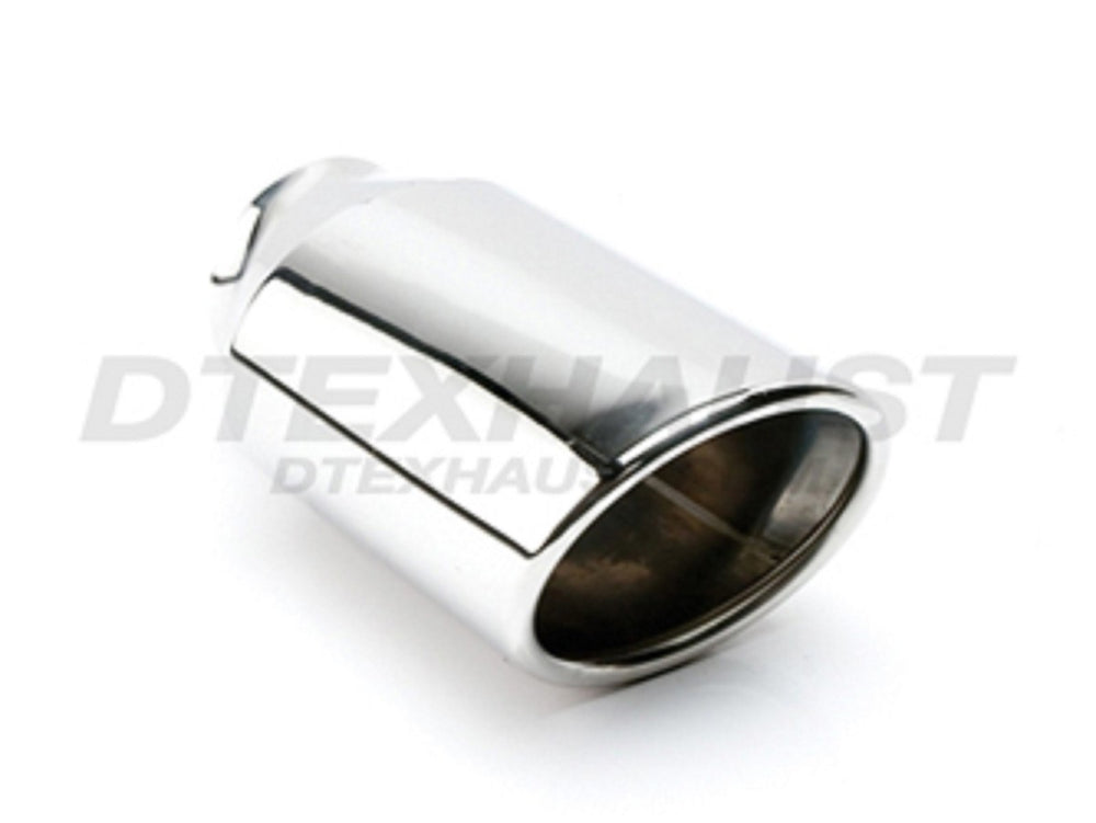 3.75IN OVAL ROUND OVAL DOUBLE WALL SS EXHAUST TIP 2.25IN ID / 3.75INX3.25IN OD
