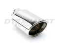 3.75IN OVAL ROUND OVAL DOUBLE WALL SS EXHAUST TIP 2.25IN ID / 3.75INX3.25IN OD
